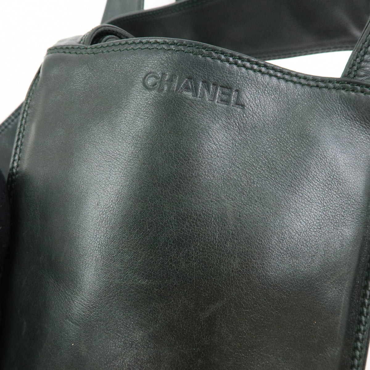 CHANEL Lamb Skin Shoulder Bag Crossbody Bag Black
