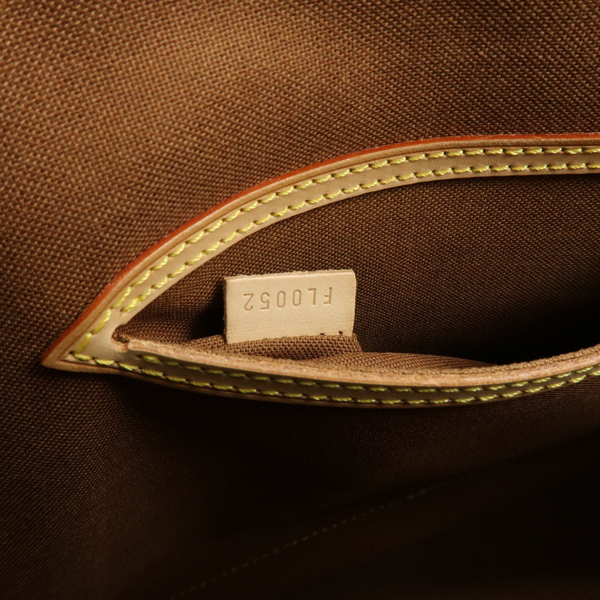 Louis Vuitton Monogram Alma Canvas Leather Hand Bag Brown M51130