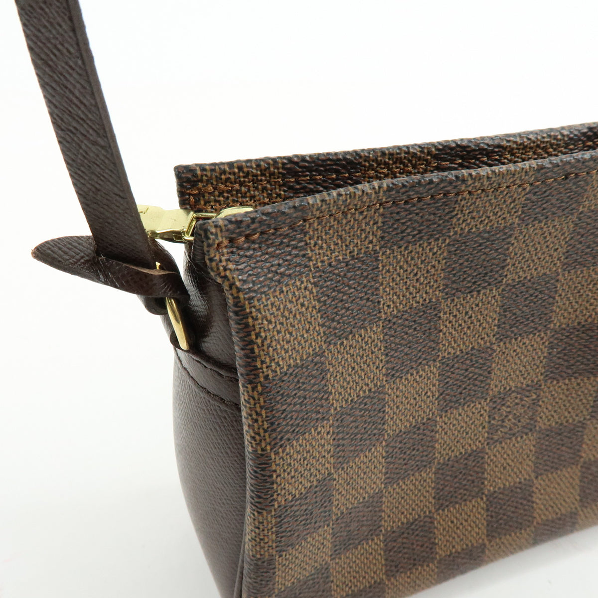 Louis Vuitton Damier Trousse Makeup Accessory Pouch Hand Bag N51982
