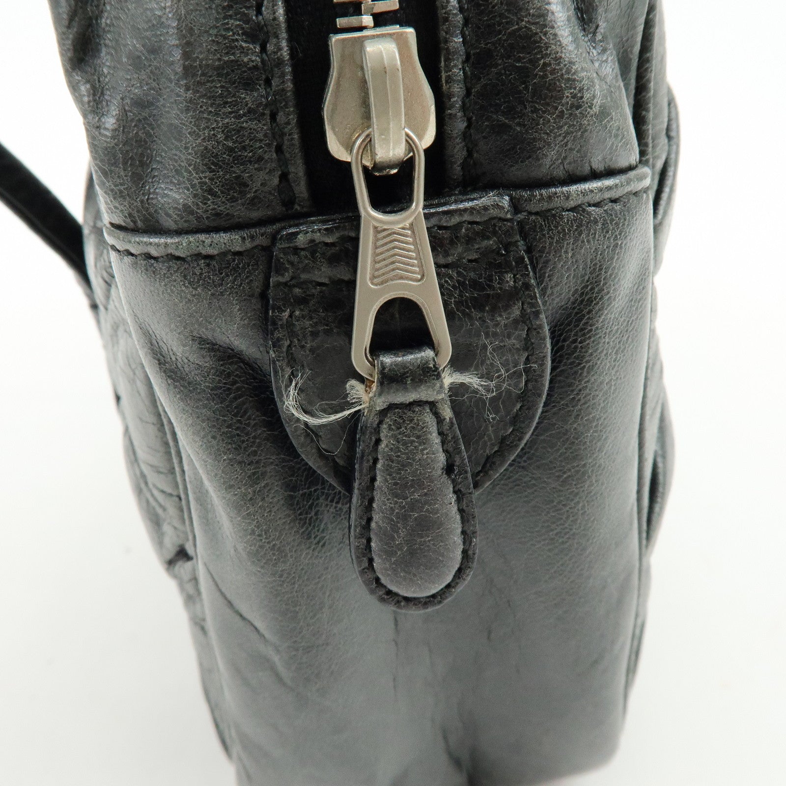 BALENCIAGA The Matelasse Leather Hand Bag Mini Boston Bag 182089