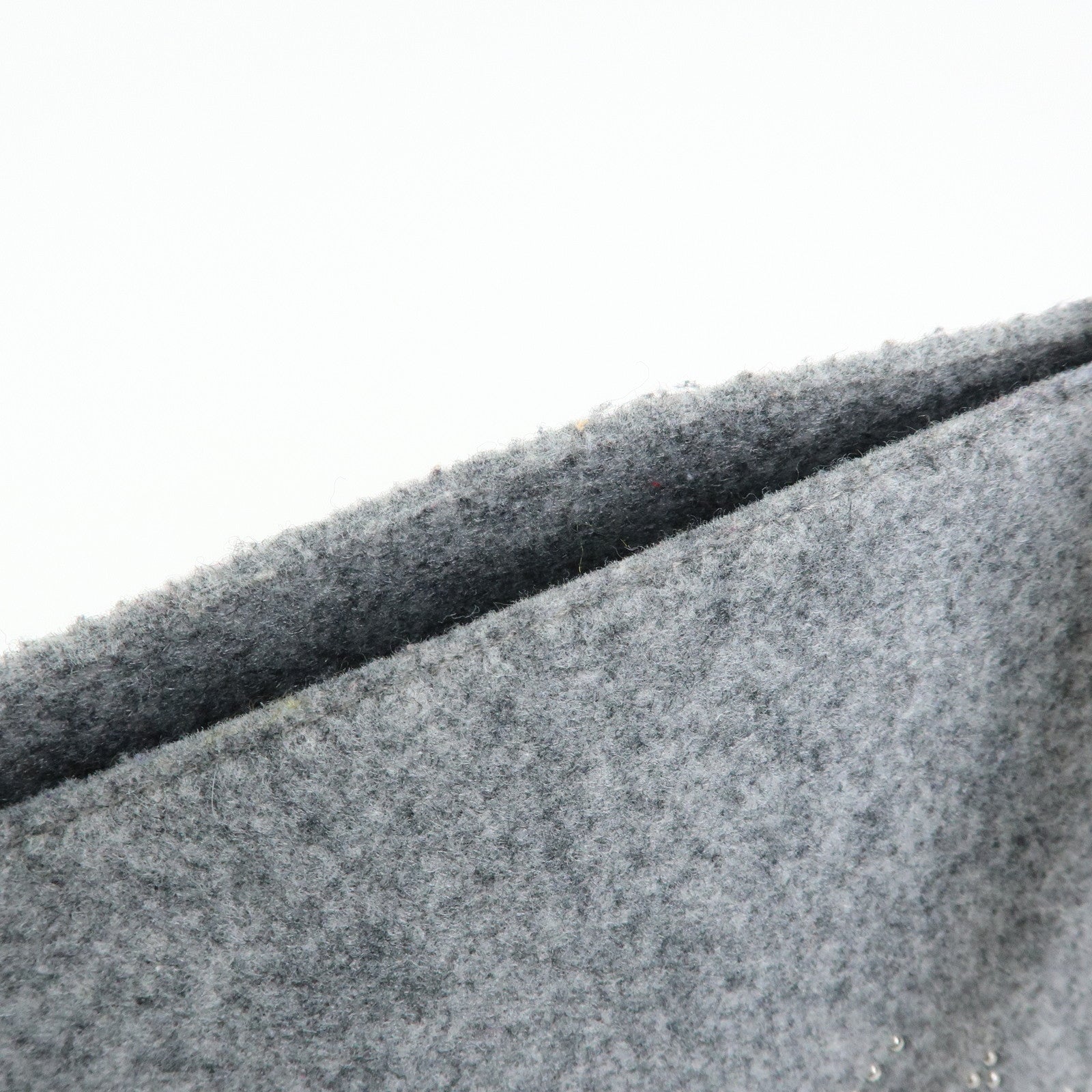 STELLA MCCARTNEY Felt Faux Leather Tote Bag Shoulder Bag  Gray