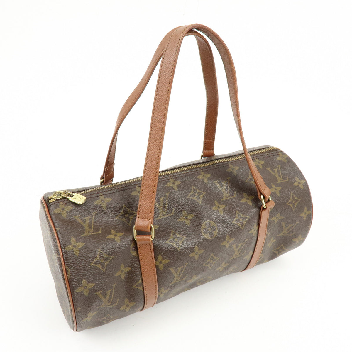 Louis Vuitton Monogram Papillon 30 Hand Bag Brown M51365
