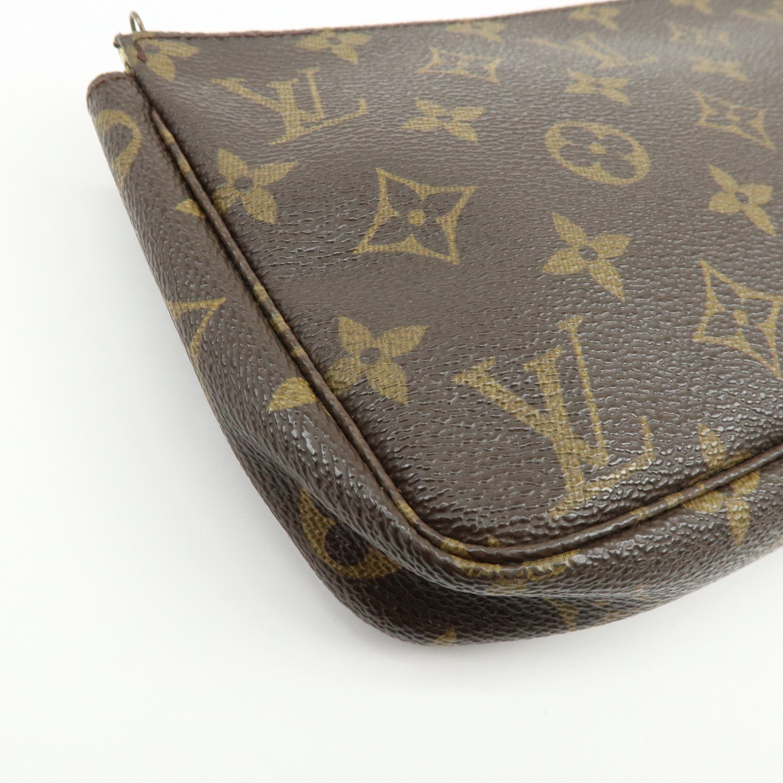 Louis Vuitton Monogram Canvas Set of 2 Pochette Accessoires Pouch Brown