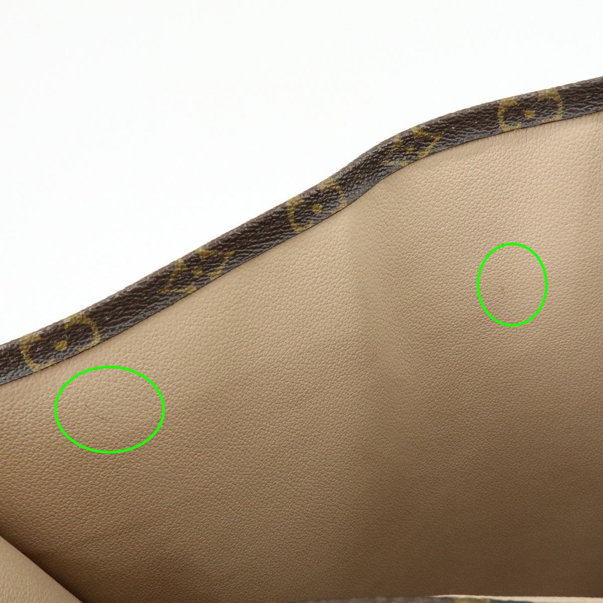 Louis Vuitton Monogram Sac Plat Tote Bag Hand Bag Brown M51140