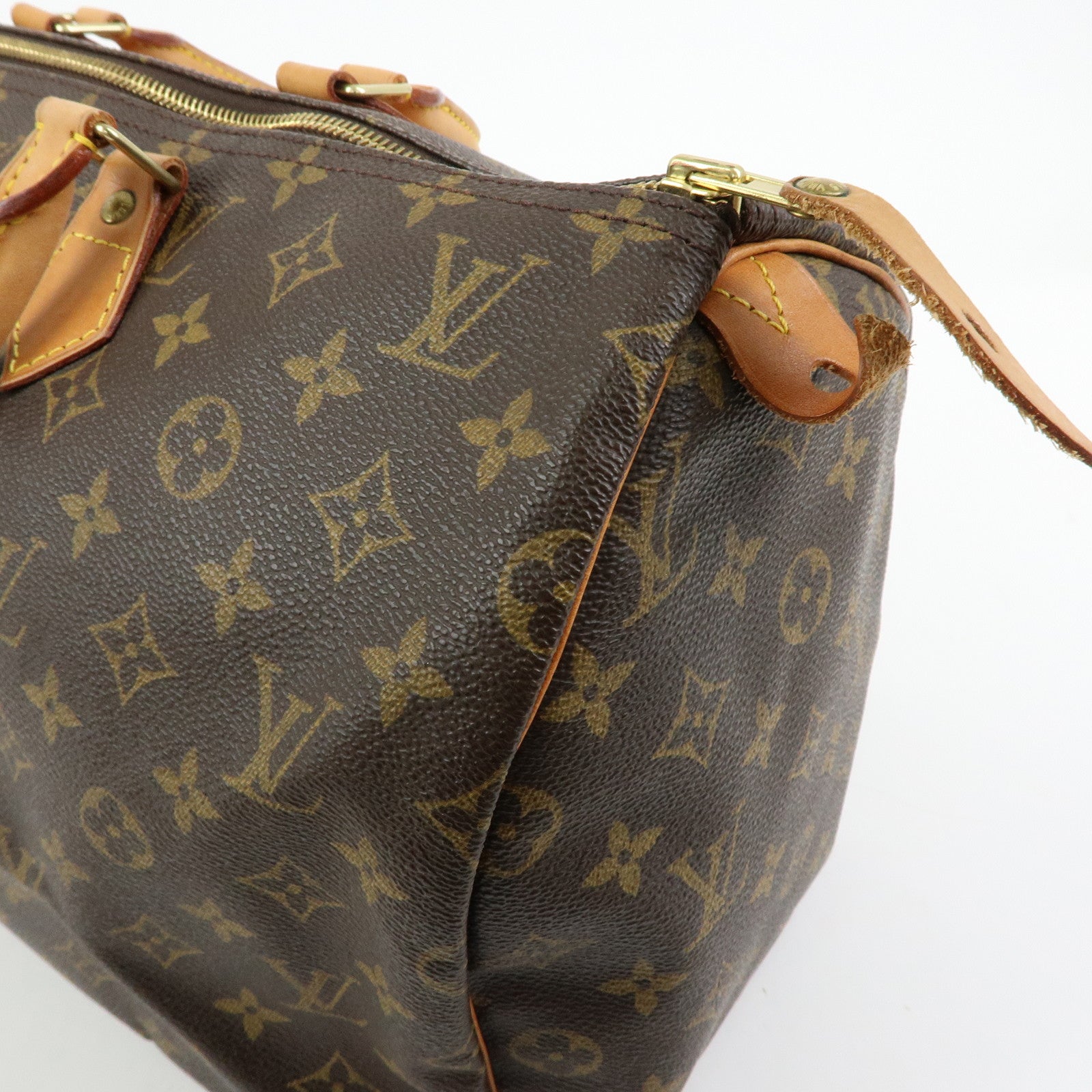 Louis Vuitton Monogram Speedy 40 Hand Bag Boston Bag Brown M41522