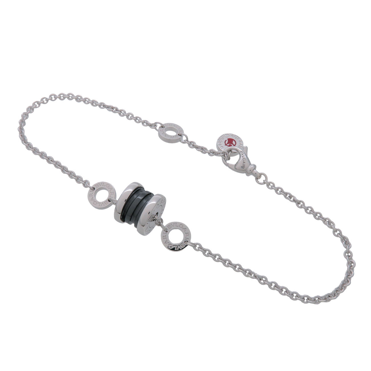 BVLGARI B-zero1 Save the Children Bracelet SV925 Ceramic Silver Black