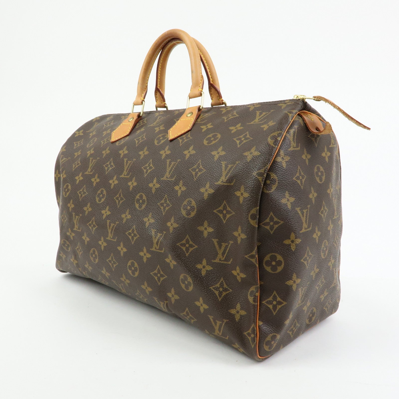 Louis Vuitton Monogram Speedy 40 Hand Bag Boston Bag Brown M41522