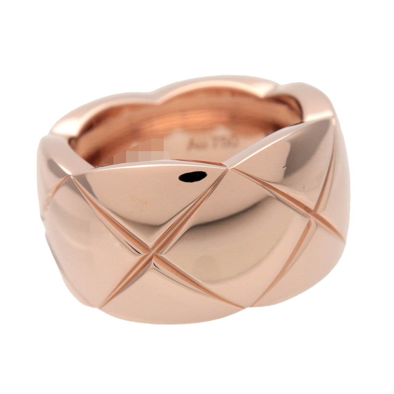 CHANEL COCO Crush Ring Large K18 750PG Rose Gold #51 US 5.5 EU51 J10818