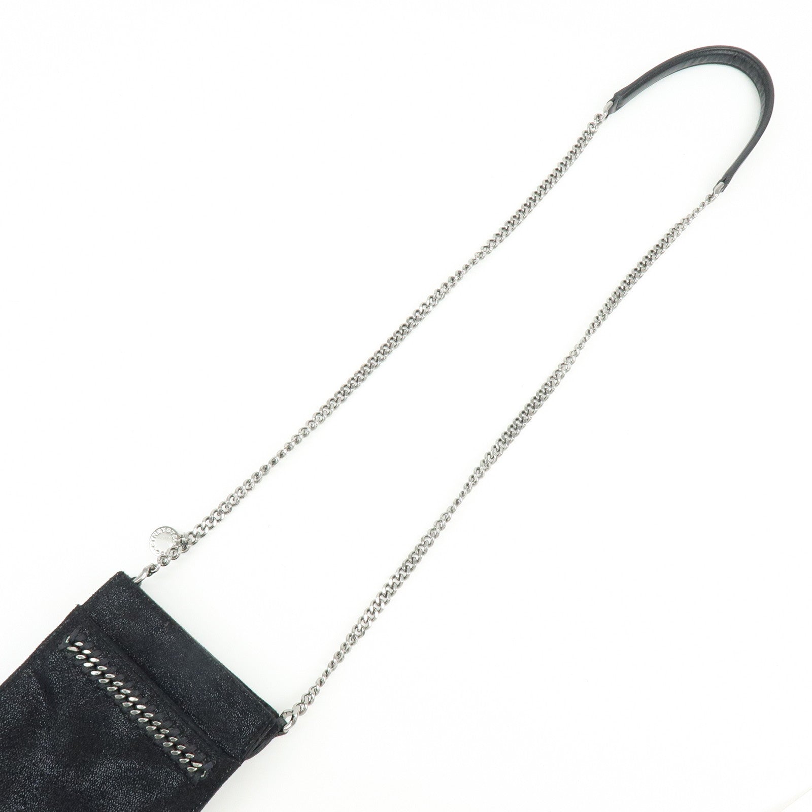 STELLA MCCARTNEY Polyester Chain Shoulder Bag Crossbody Bag Black
