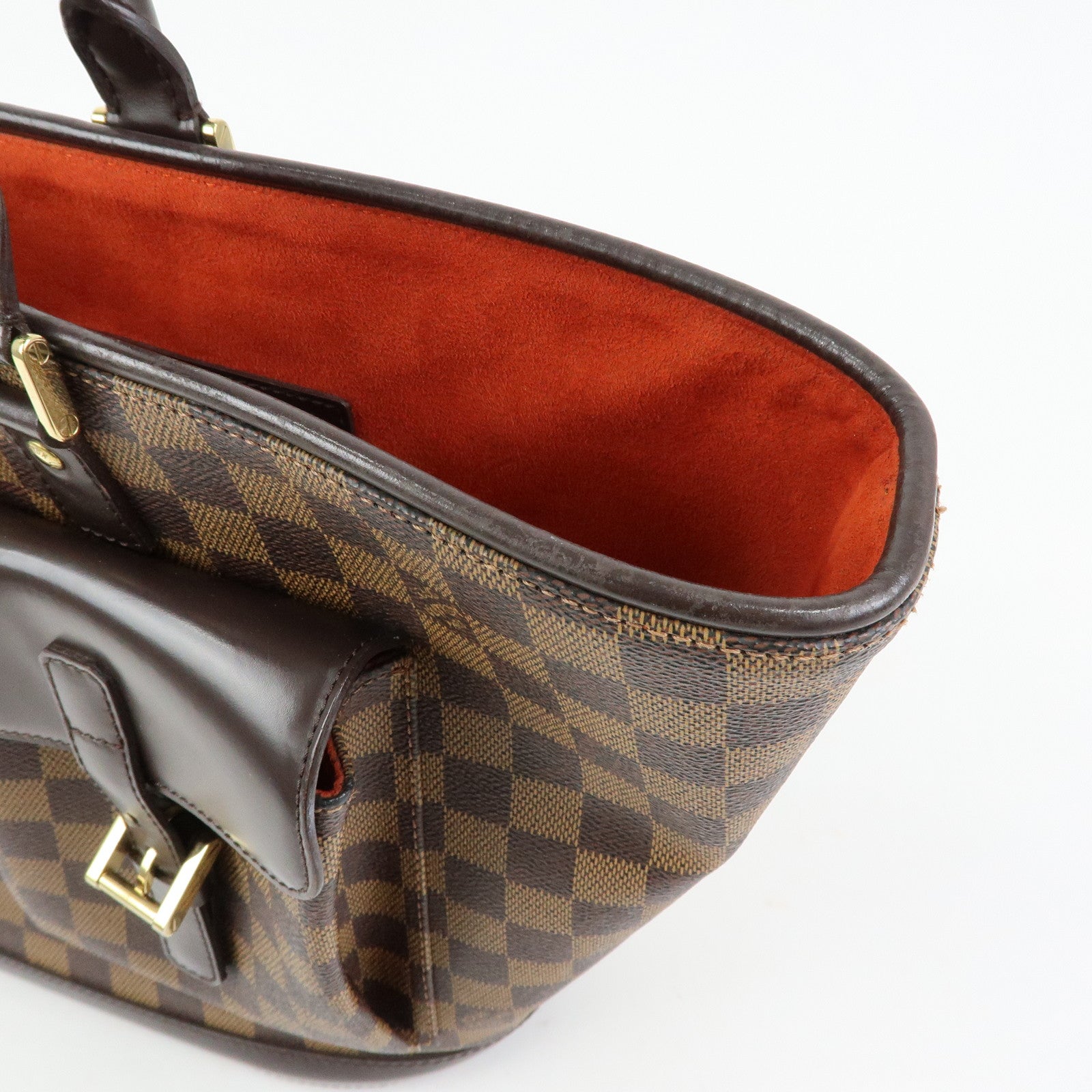 Louis Vuitton Damier Canvas Leather Manosque GM Hand Bag N51120