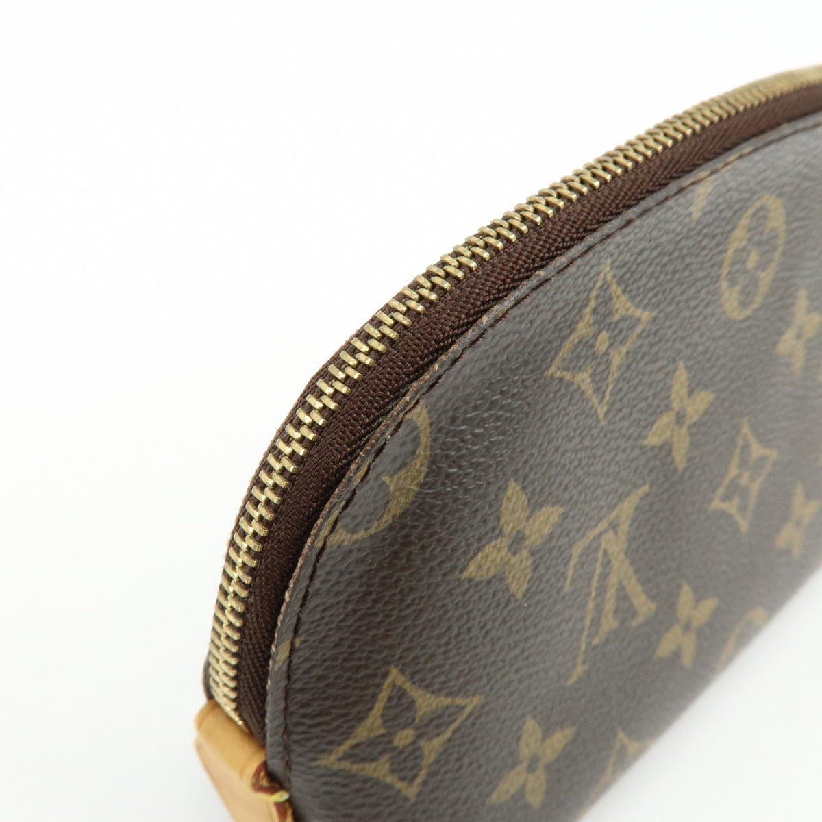 Louis Vuitton Monogram Pochette Cosmetic PM Pouch Brown M47515