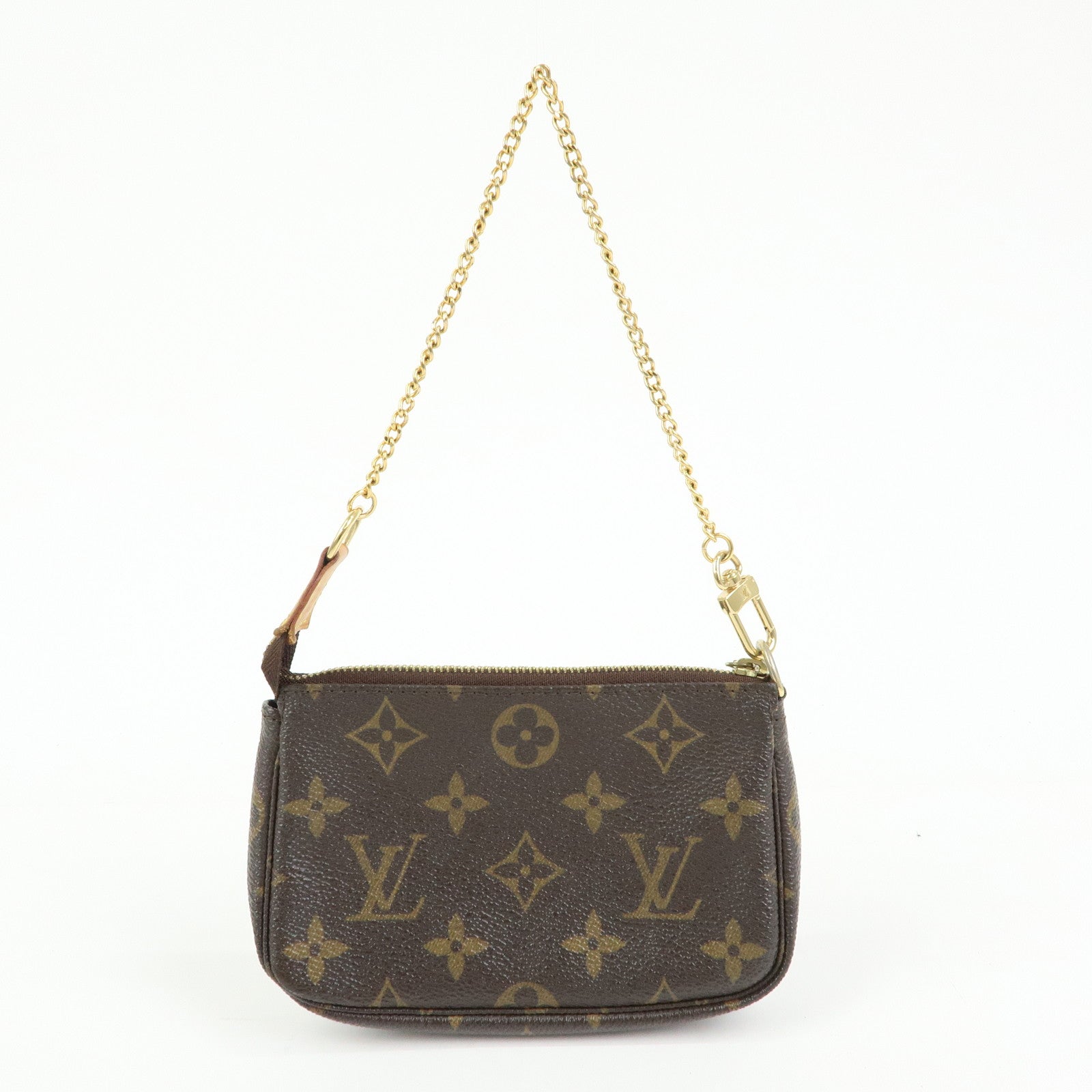 Louis Vuitton Monogram Mini Pochette Accessoires Pouch Brown M58009