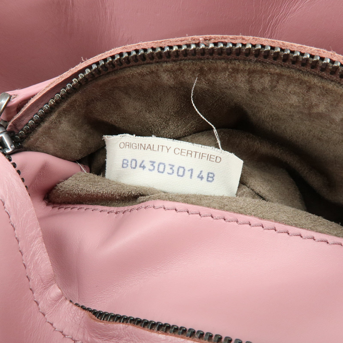 BOTTEGA VENETA Intrecciato Rome Leather 2Way Shoulder Bag Hand Bag Pink