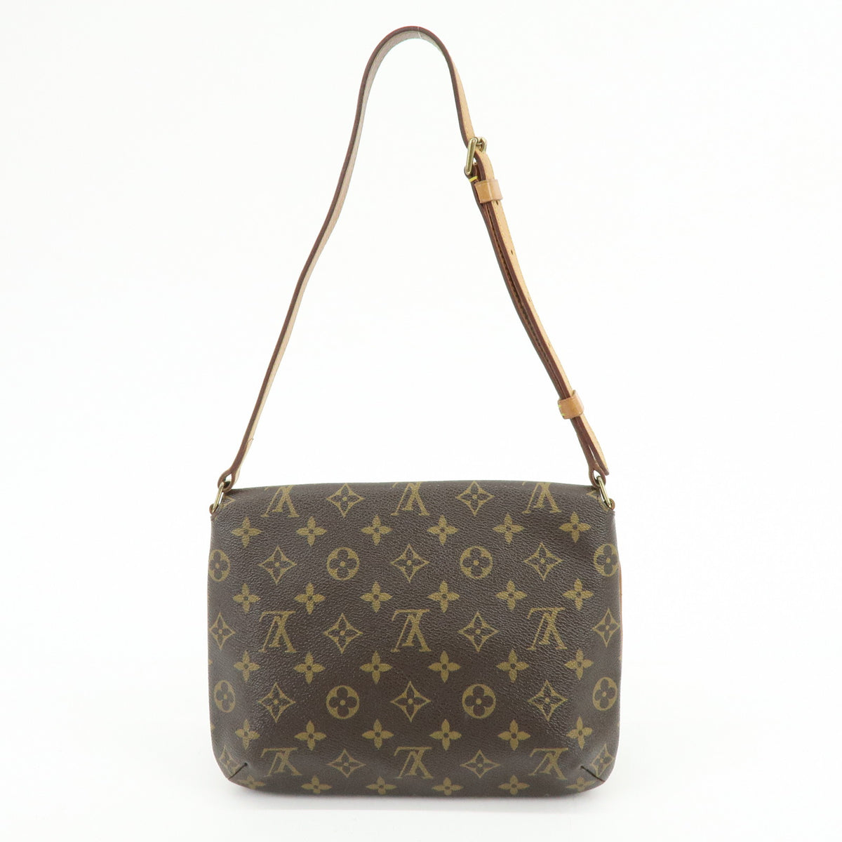 Louis Vuitton Monogram Musette Tango Short Shoulder Bag Brown M51257
