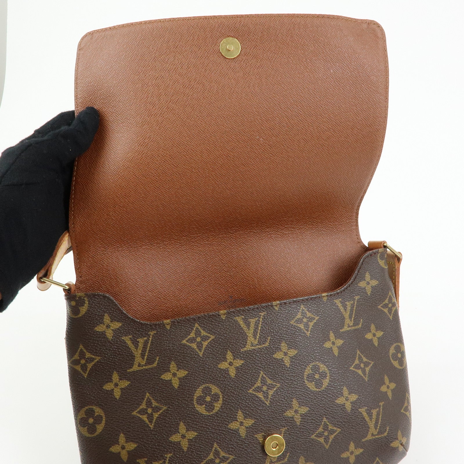 Louis Vuitton Monogram Musette Tango Short Shoulder Bag Brown M51257
