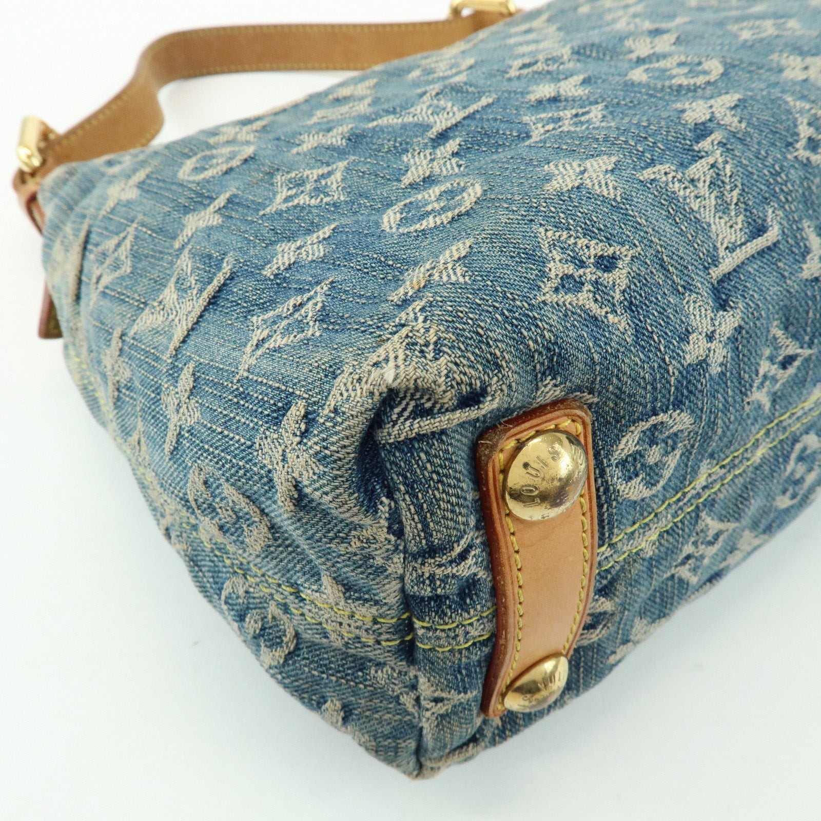 Louis Vuitton Monogram Denim Baggy PM 2Way Bag Shoulder Bag M95049