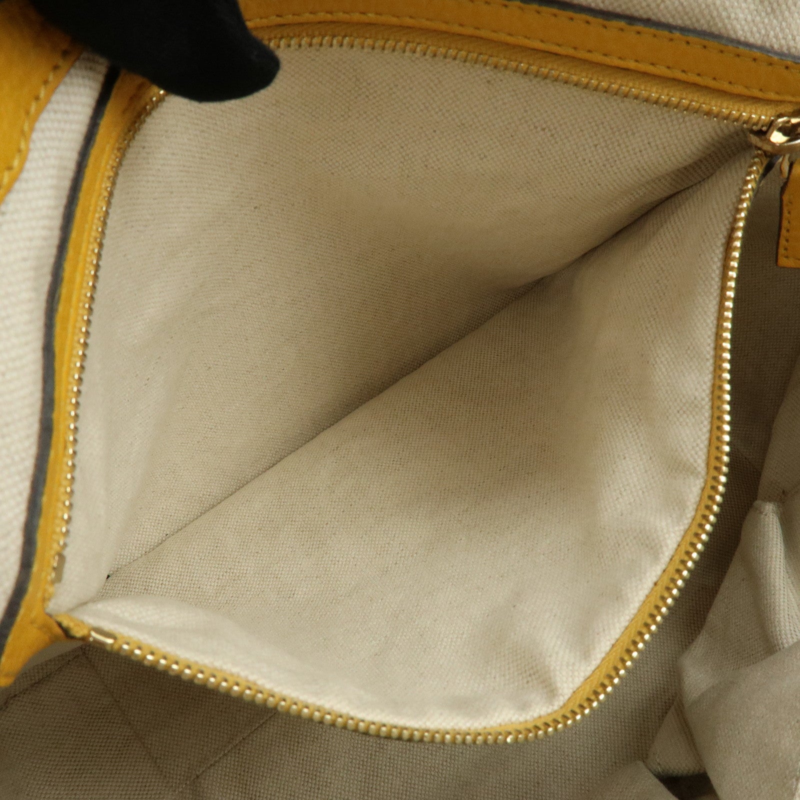 GUCCI Bamboo Bella Leather 2Way Shoulder Bag Yellow 282301