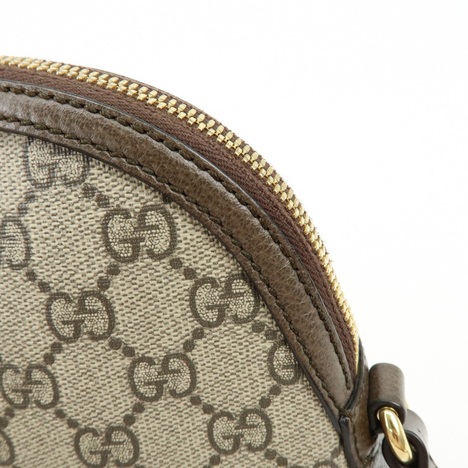 GUCCI Ophidia Sherry GG Supreme Leather Shoulder Bag Beige 499621