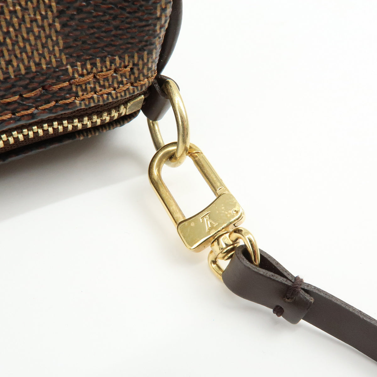 Louis Vuitton Damier Ebene Papillon 30 Hand Bag & Pouch Brown N51303