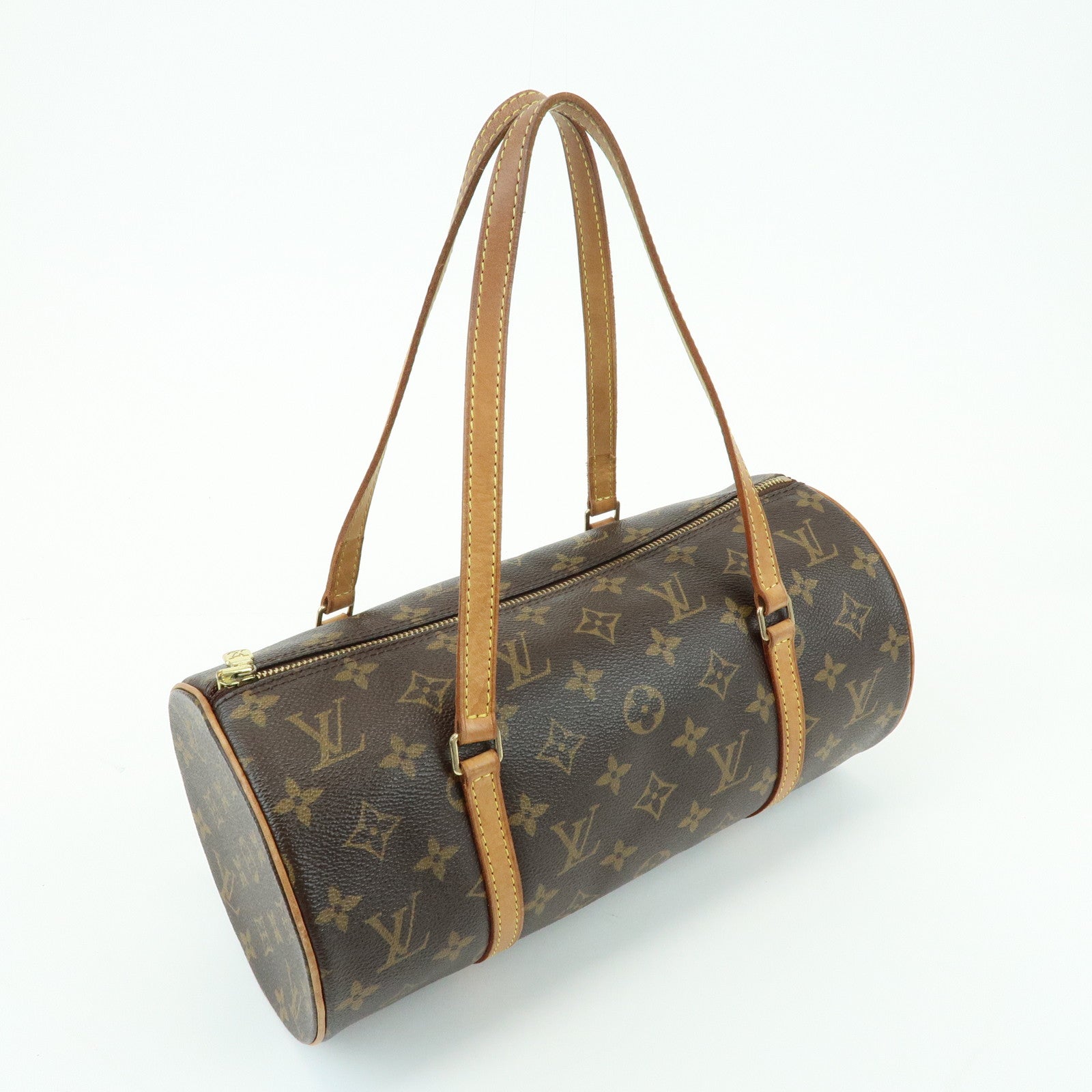 Louis Vuitton Monogram Canvas Leather Papillon 30 Brown M51385