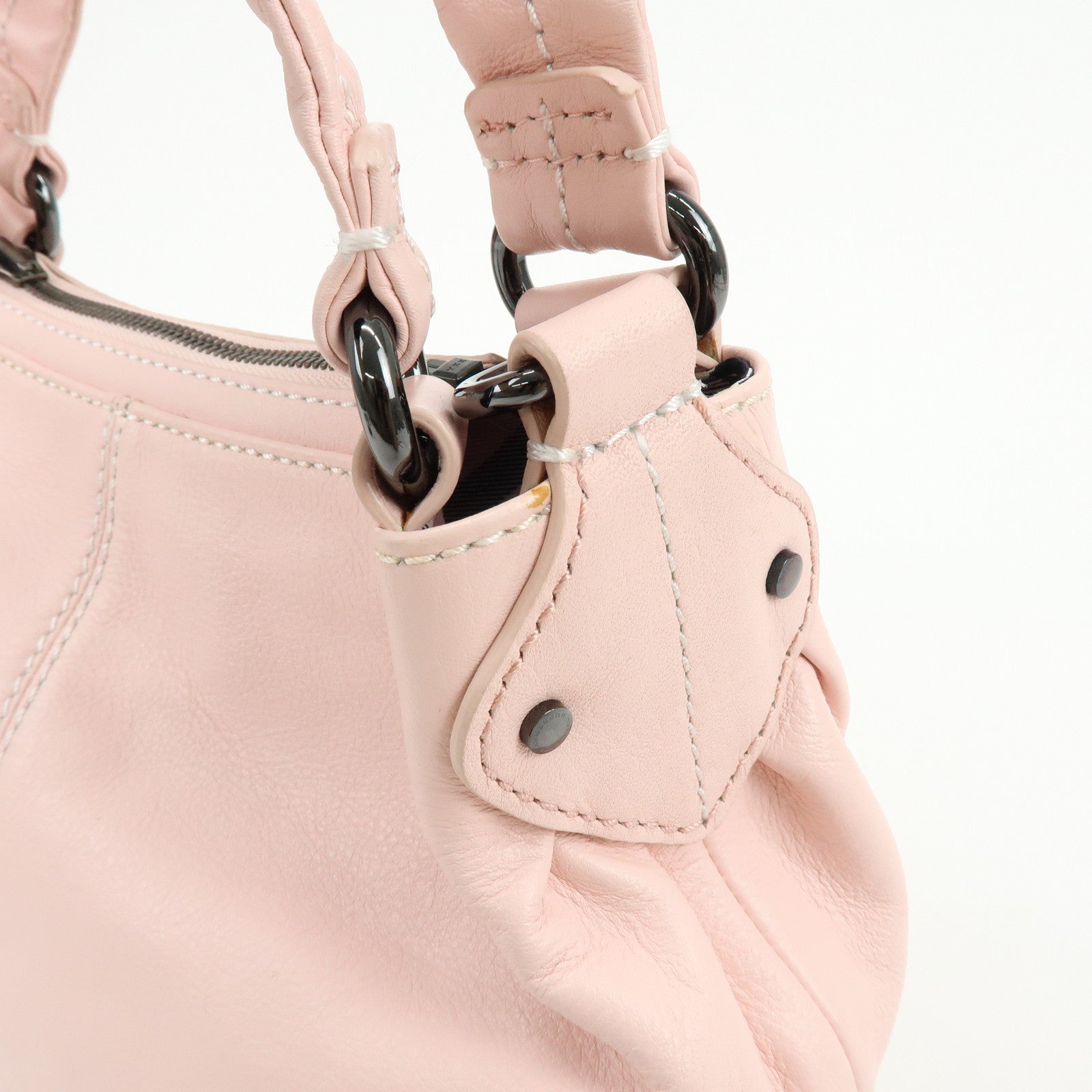 BURBERRY Blue Label Reversible Canvas Leather Shoulder Crossbody Bag