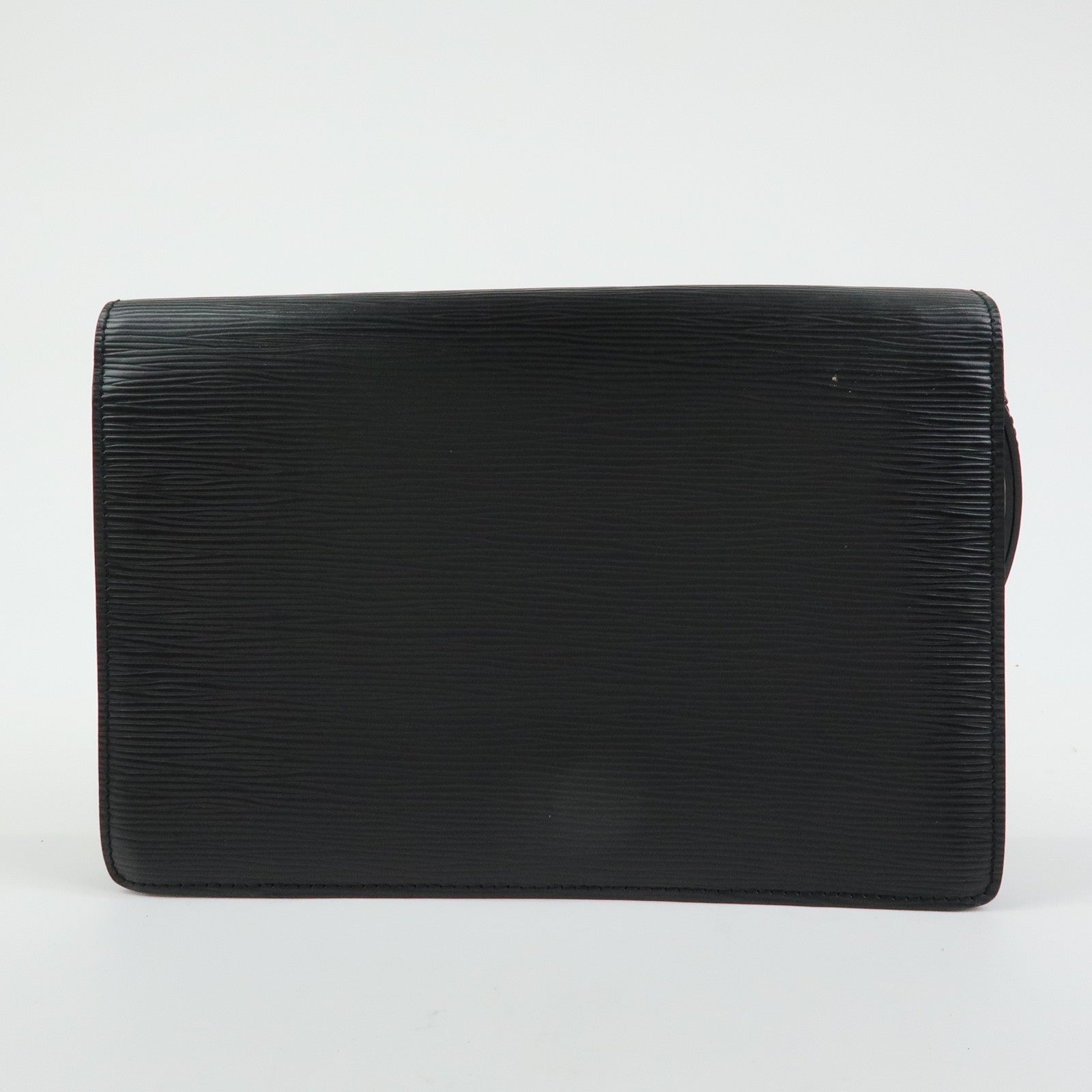 Louis Vuitton Epi Sellier Dragonne Leather Clutch Bag Noir Black M52612