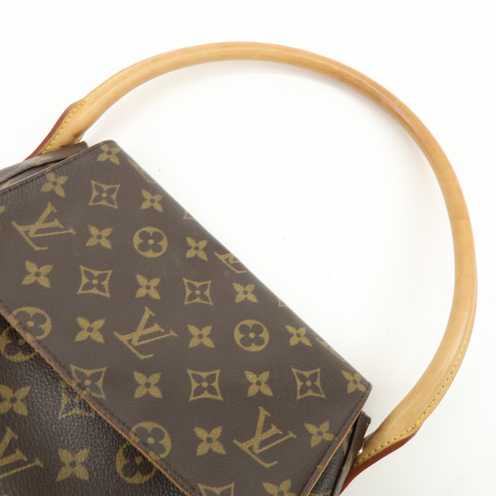 Louis Vuitton Monogram Mini Looping Shoulder Bag Hand Bag Brown M51147