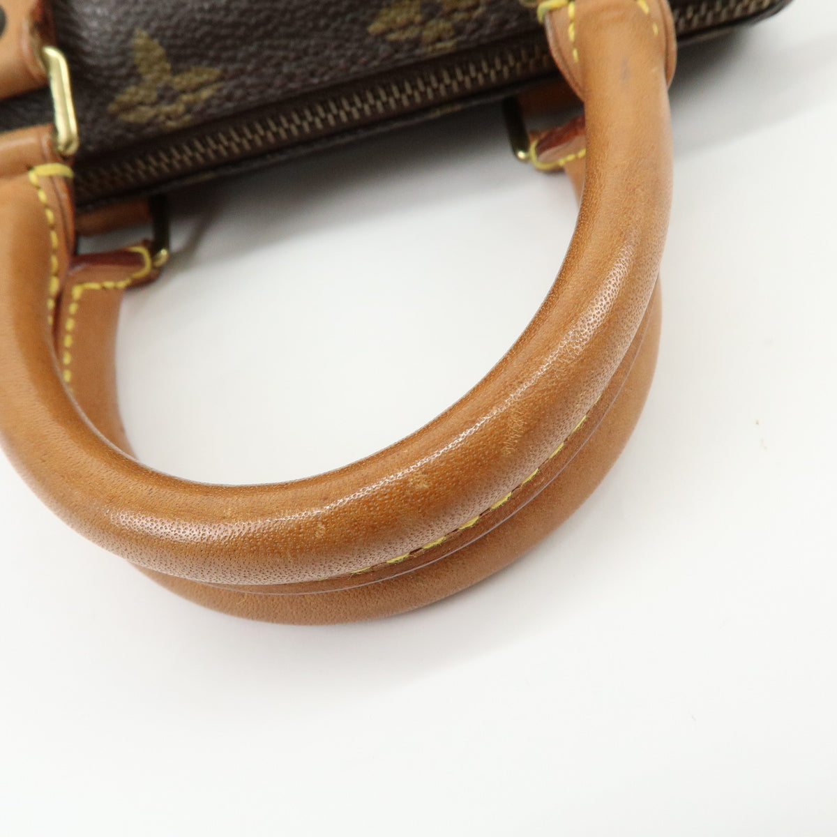 Louis Vuitton Monogram Mini Speedy Hand Bag Brown M41534