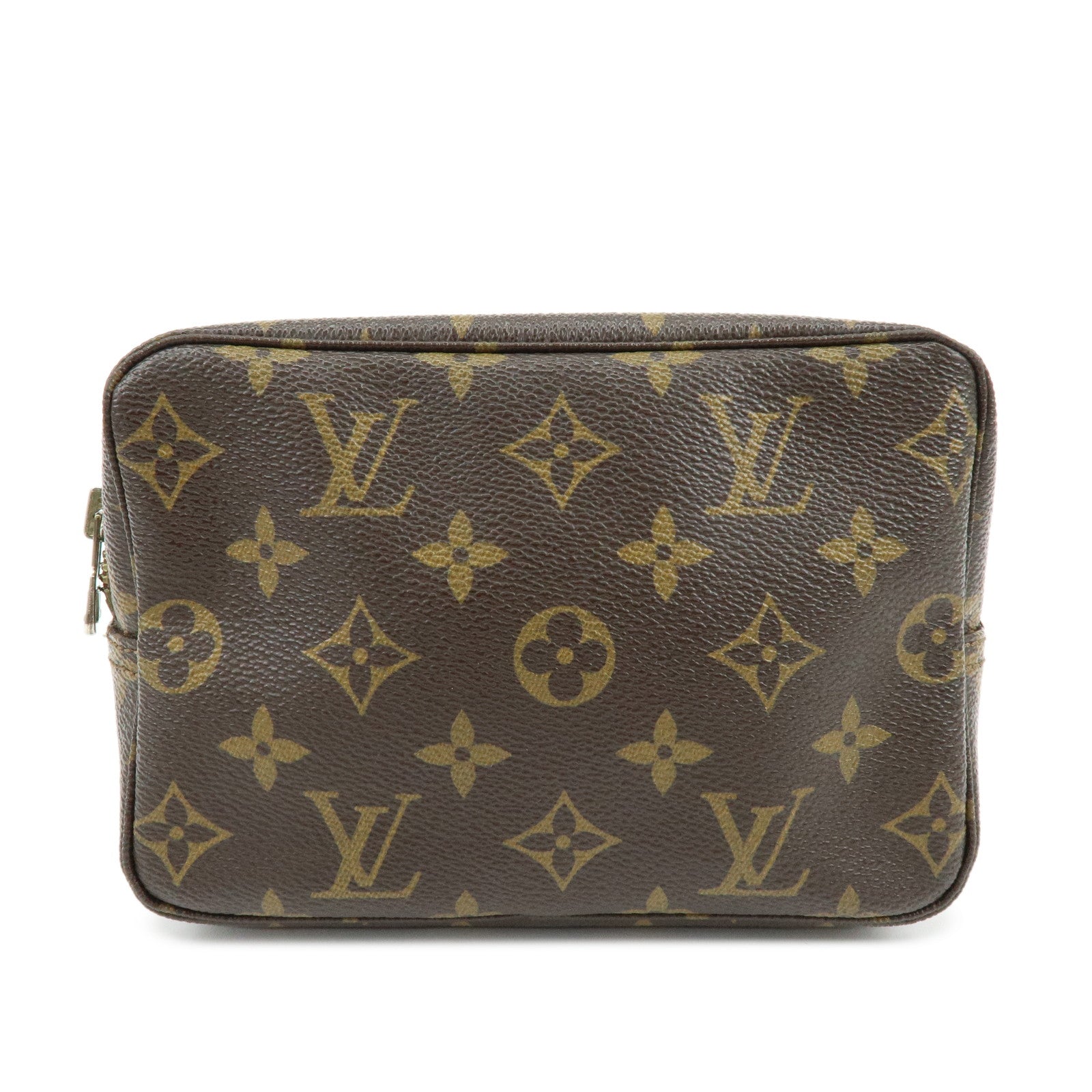 Louis Vuitton Monogram Canavs Trousse Toilette 18 Pouch Brown
