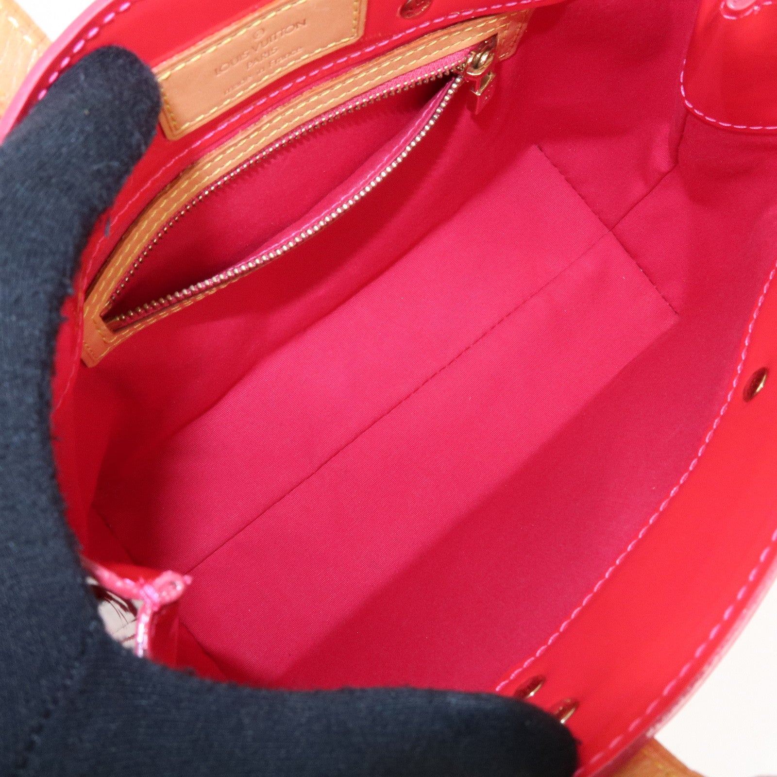Louis Vuitton Monogram Vernis Lead PM Hand Bag Pink M91221