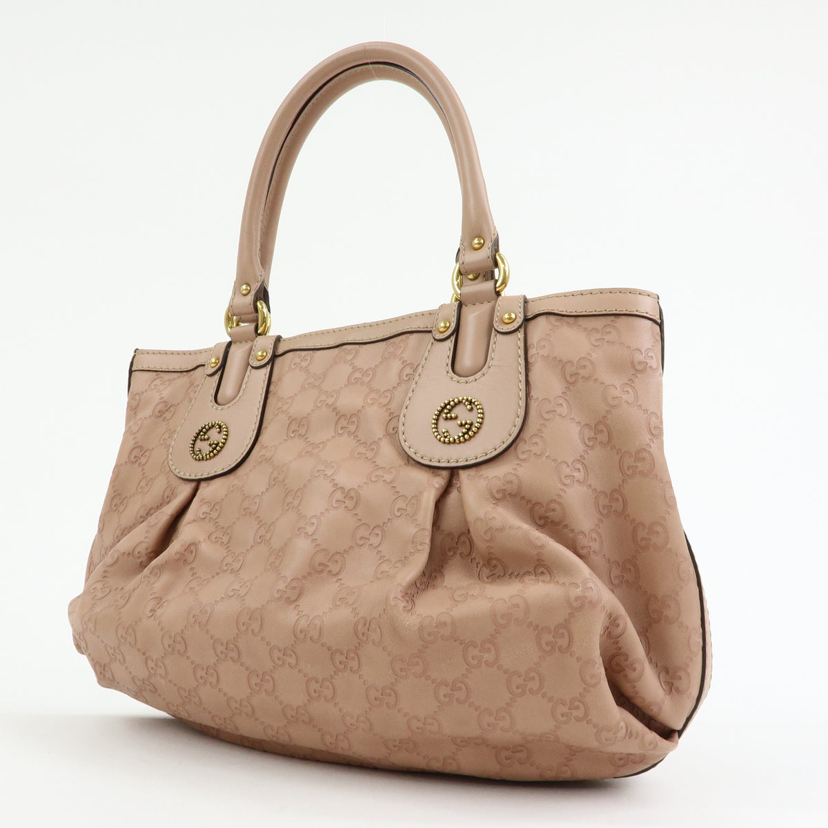 GUCCI Scarlett Guccissima Leather Tote Bag Hand Bag Pink 269953