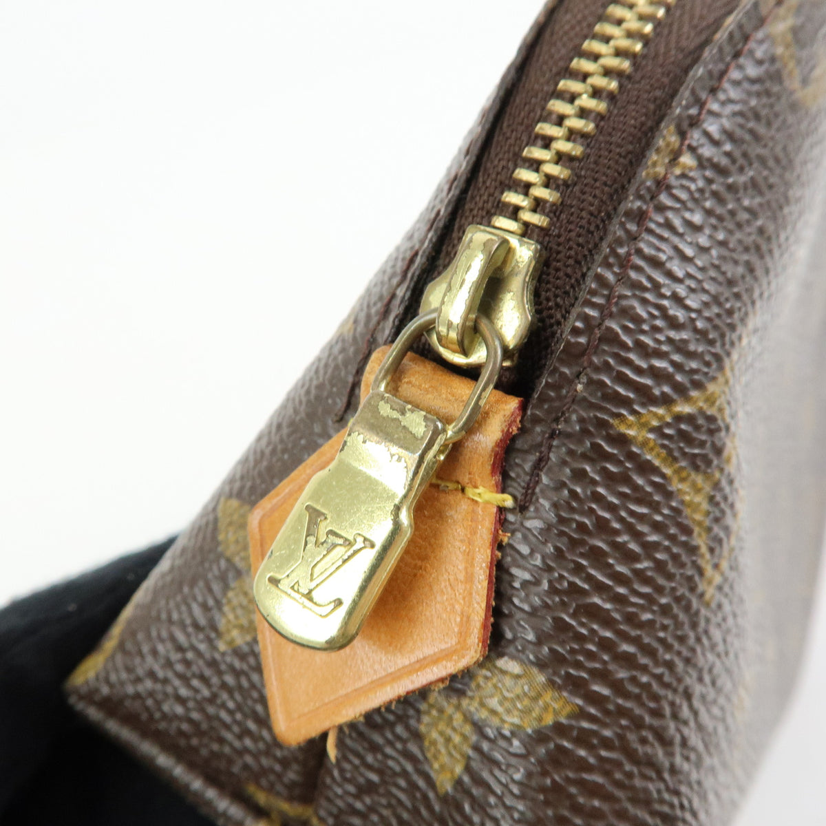 Louis Vuitton Monogram Pochette Cosmetic PM Pouch Brown M47515
