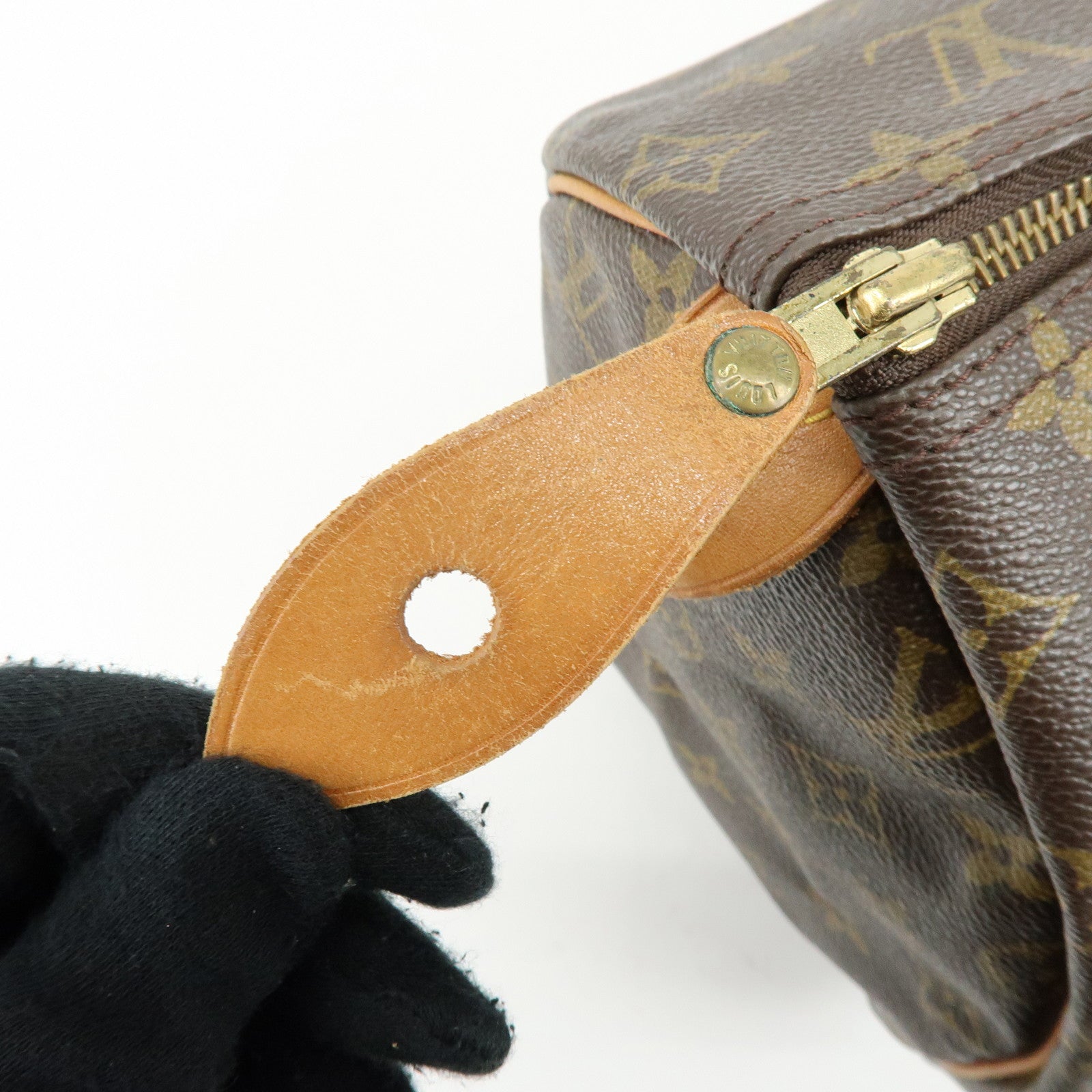 Louis Vuitton Monogram Speedy 40 Boston Bag Brown M41522
