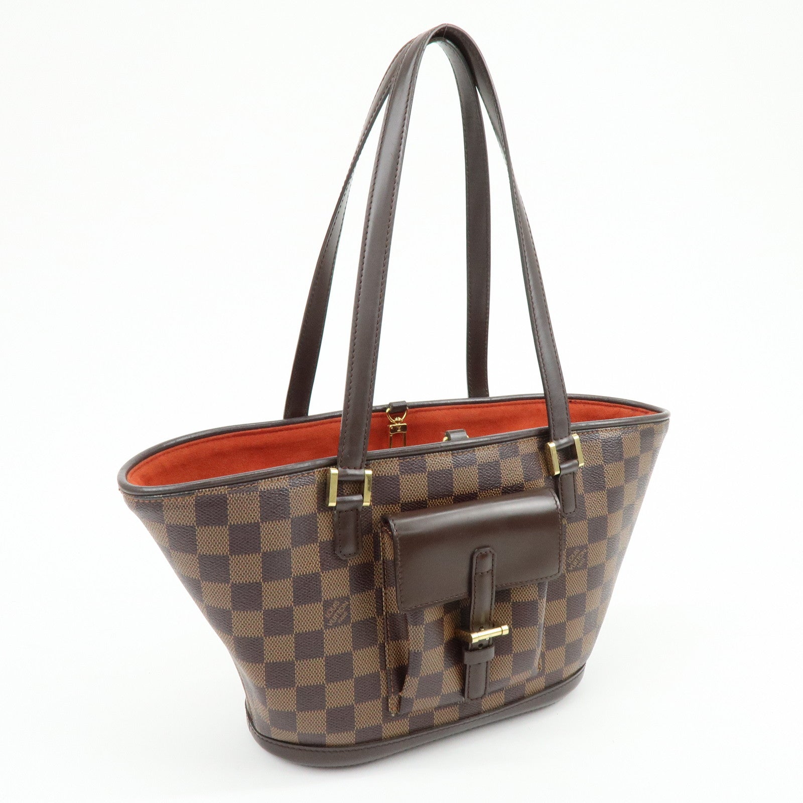 Louis Vuitton Manosque PM Damier Canvas Tote Bag Ebene N51121