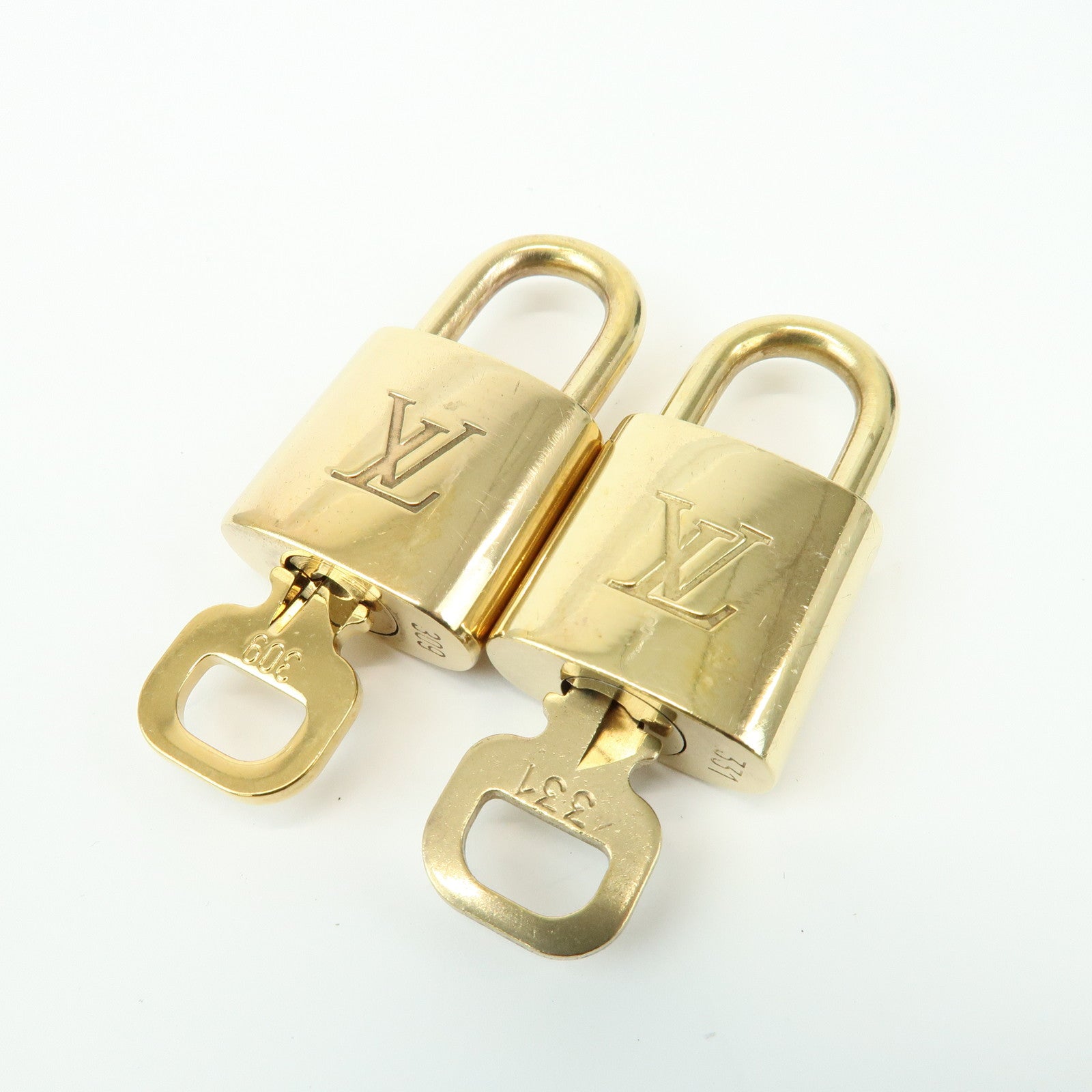 Louis Vuitton Set of 10 Lock & Key Cadena Key Lock