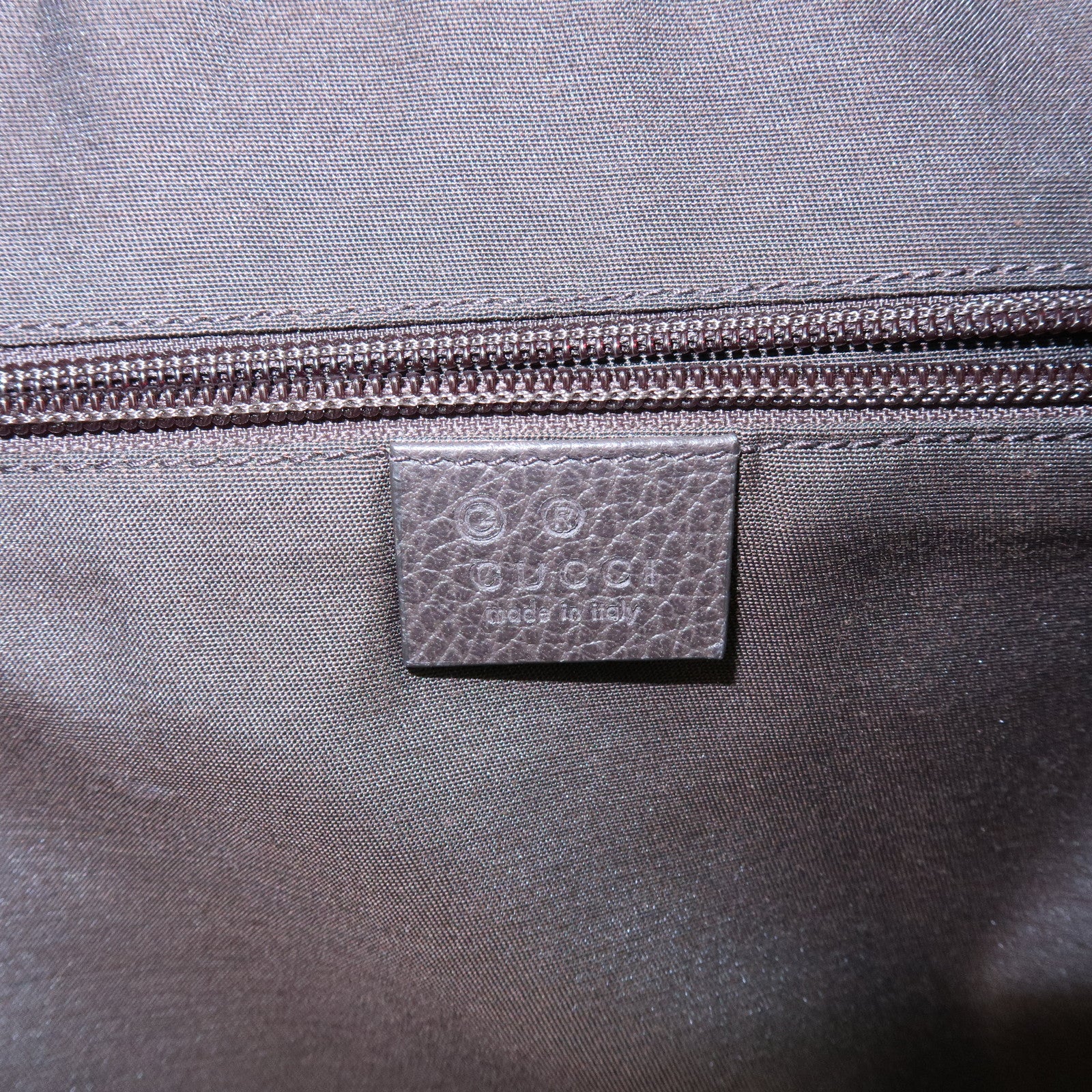 GUCCI GG Canvas Leather Backpack Rucksuck Beige Brown 449906