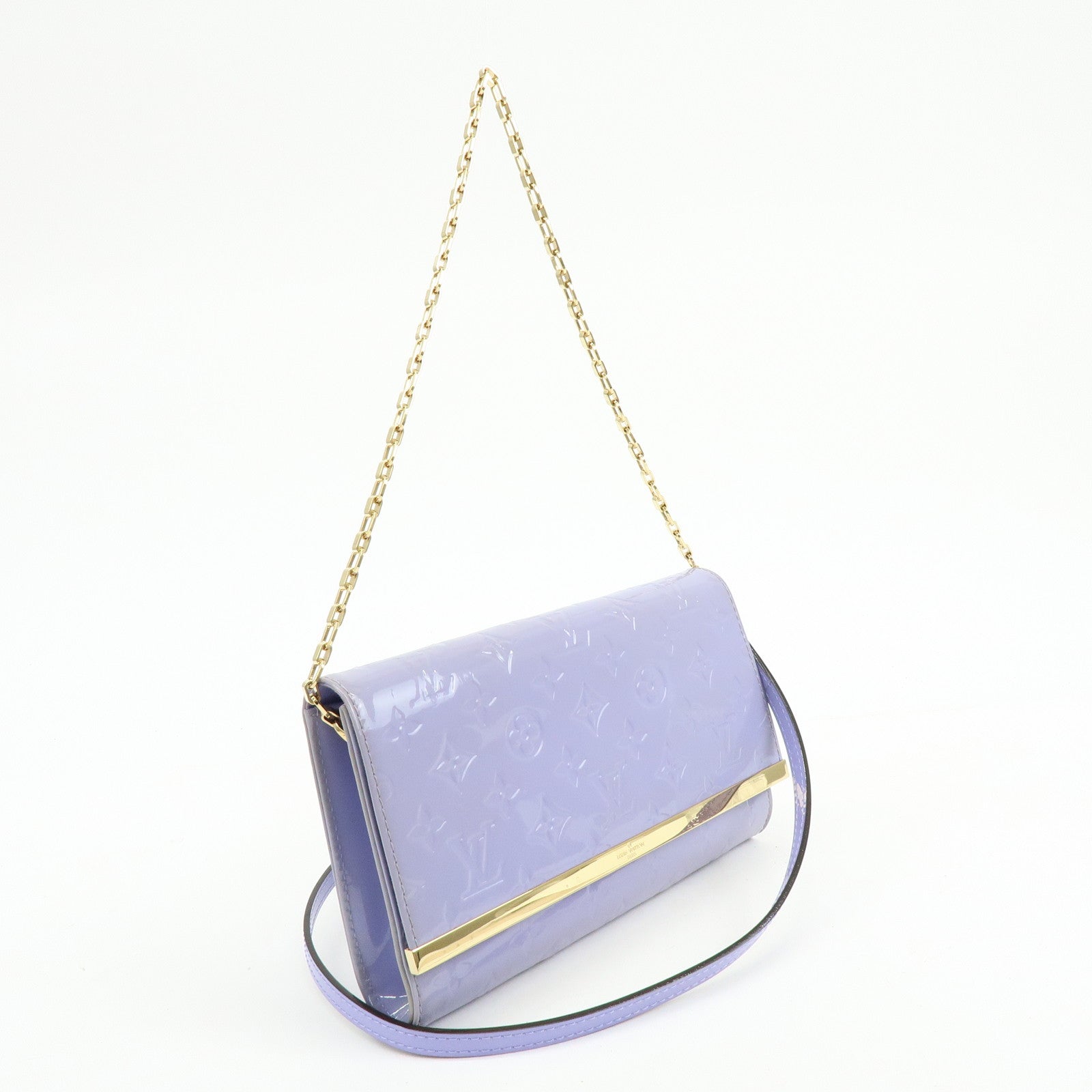 Louis Vuitton Monogram Vernis Ana Chain Shoulder Bag Clutch Bag M90115