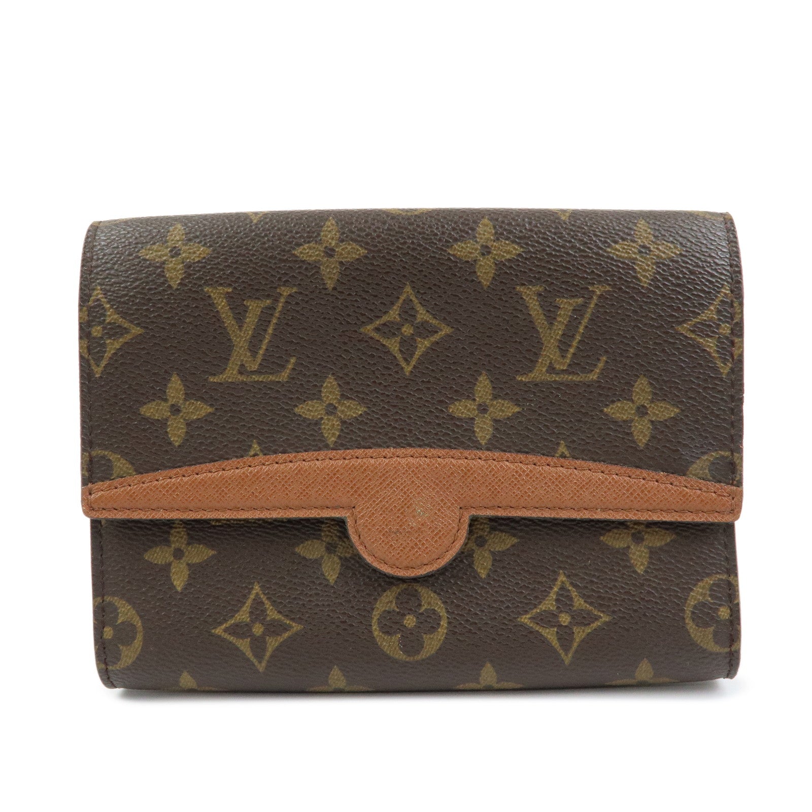 Louis Vuitton Monogram Pochette Arche Canvas Waist Bag Brown M51975