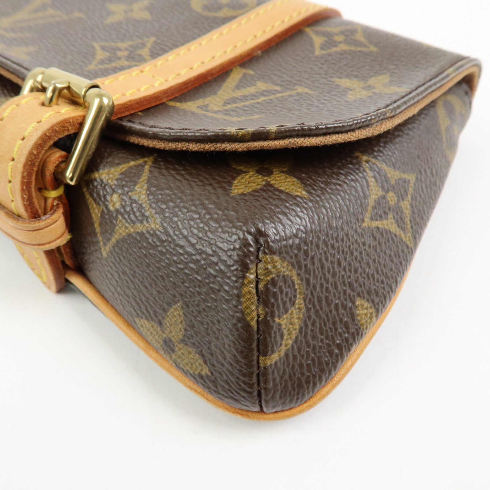 Louis Vuitton Monogram Pochette Marelle Waist Body Bag Brown M51159