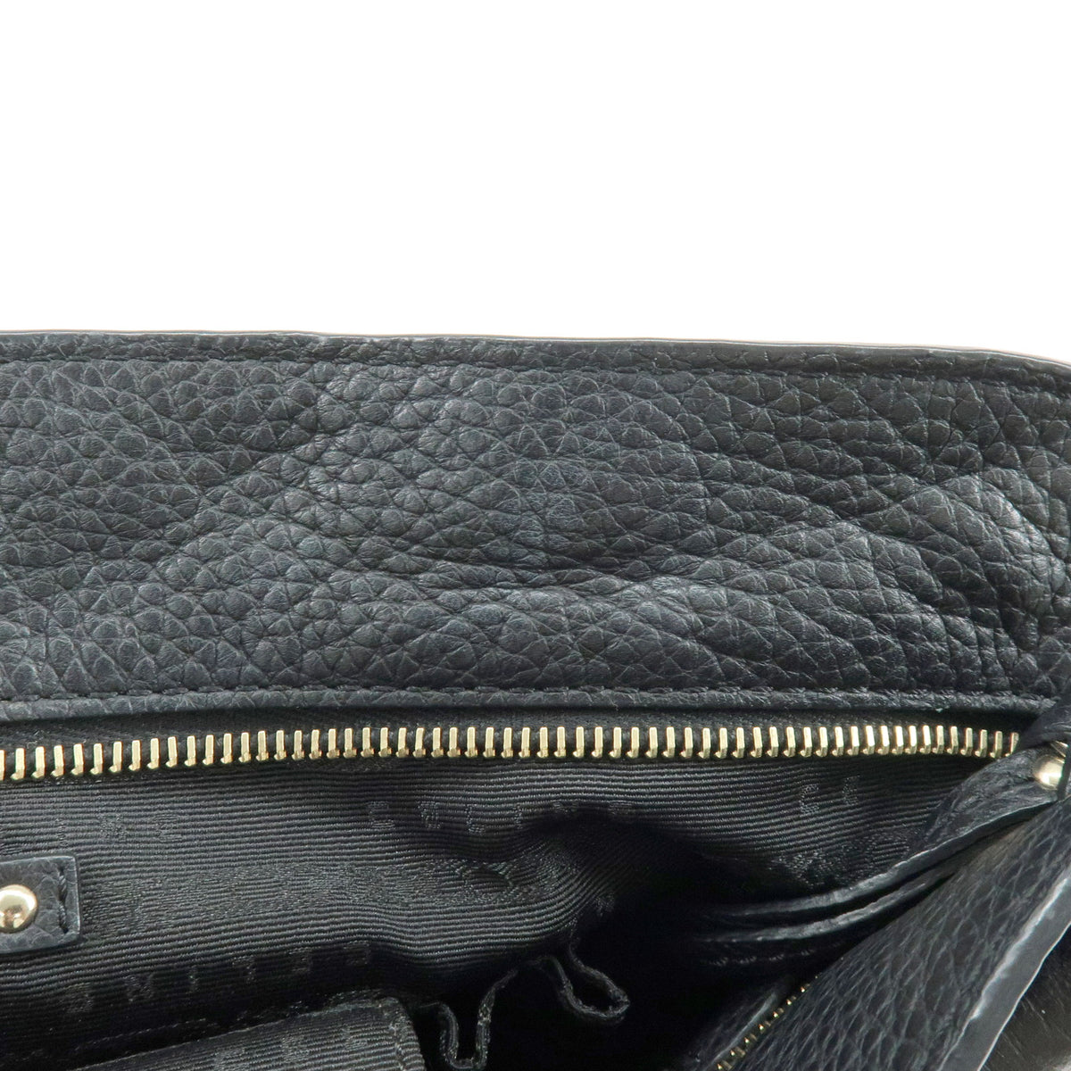 CELINE Bittersweet Leather Shoulder Bag Hand Bag Black