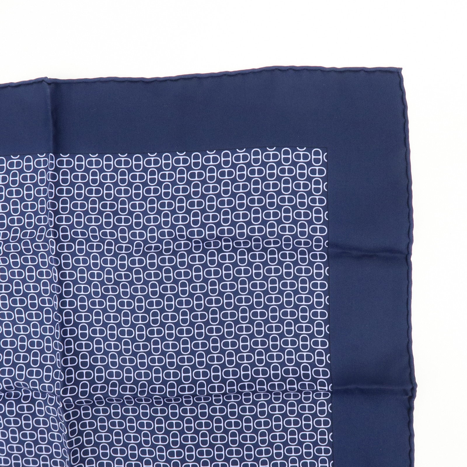 HERMES Carre 40 Lot of 2 Silk 100% Scarf Grand H / Chaîne d'Ancre