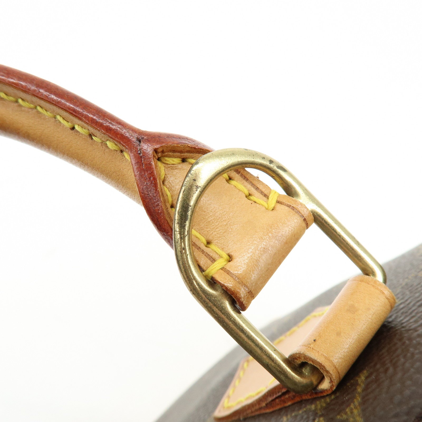 Louis Vuitton Monogram Alma PM Canvas Leather Hand Bag Brown M51130