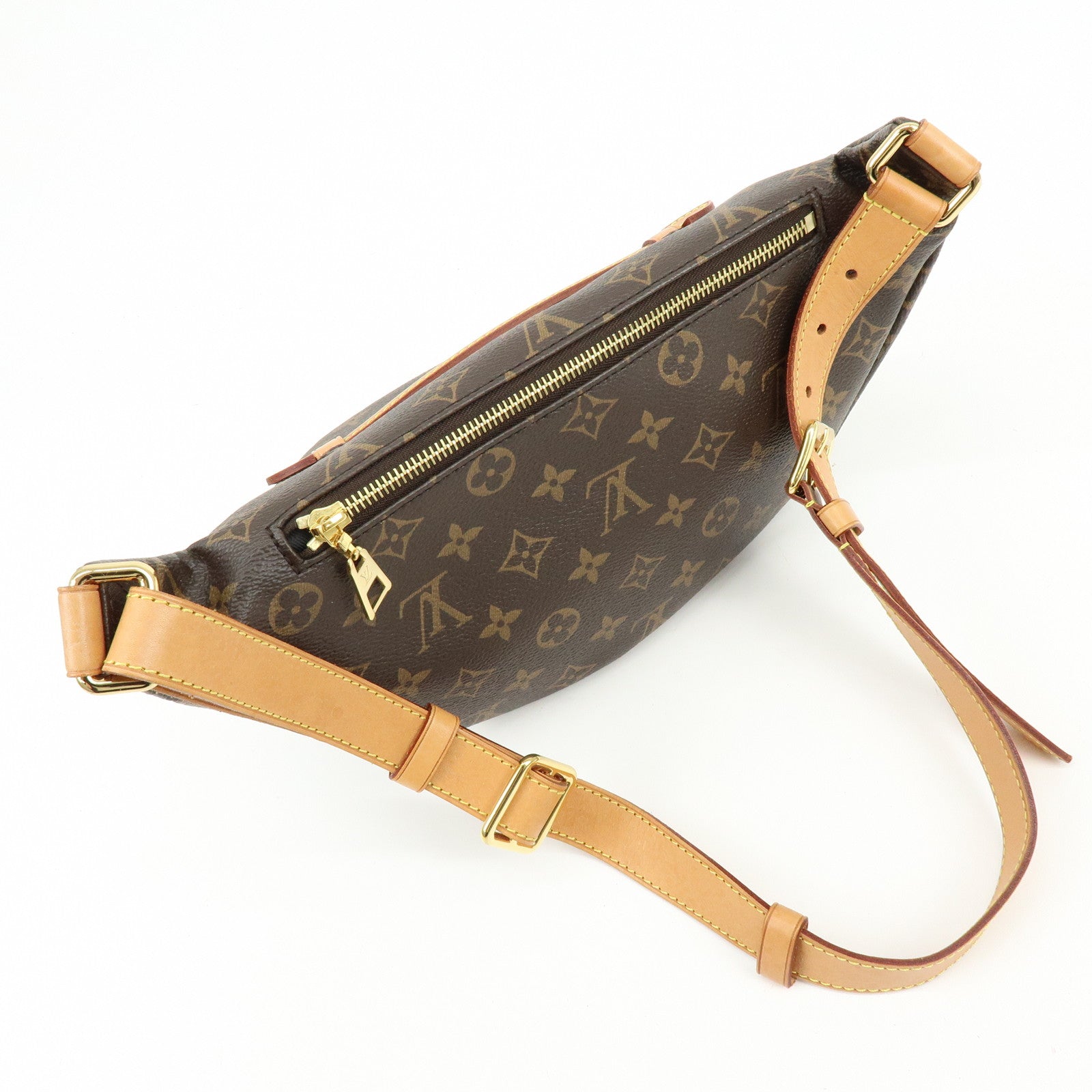 Louis Vuitton Monogram Bum Bag Crossbody Shoulder Bag Brown M43644