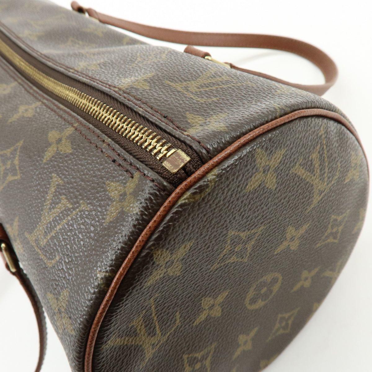 Louis Vuitton Monogram Papillon 30 Hand Bag Brown M51365