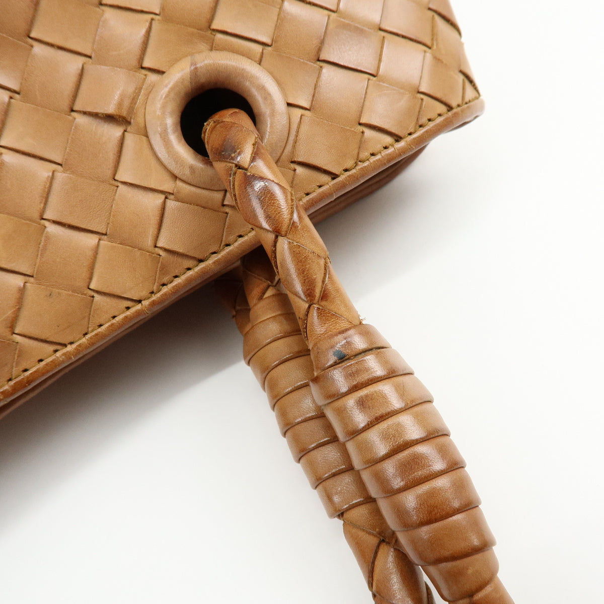 BOTTEGA VENETA Intrecciato Leather Tote Bag Brown 10691006161NAT