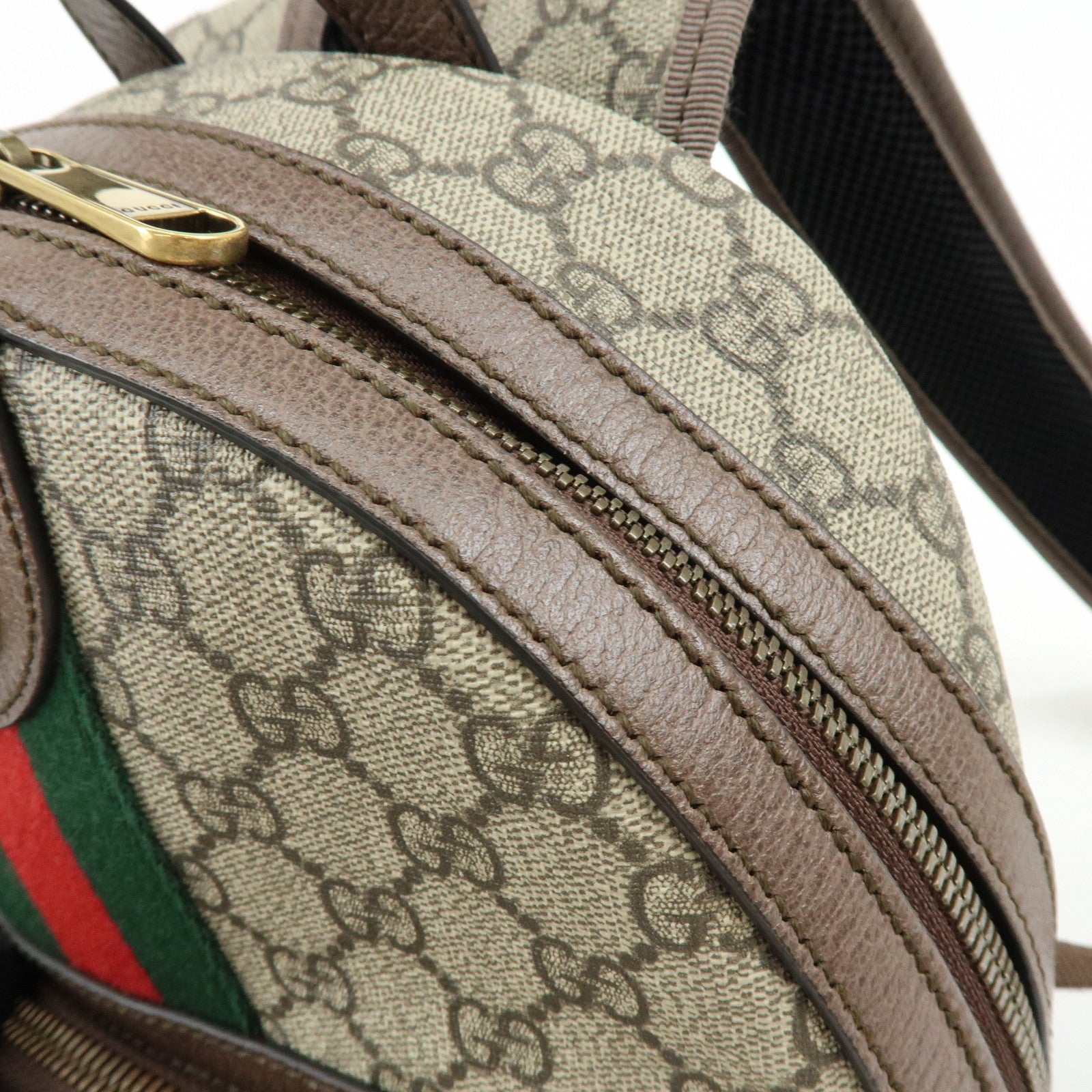 GUCCI Ophidia Sherry Double G GG Supreme Leather Backpack 547965
