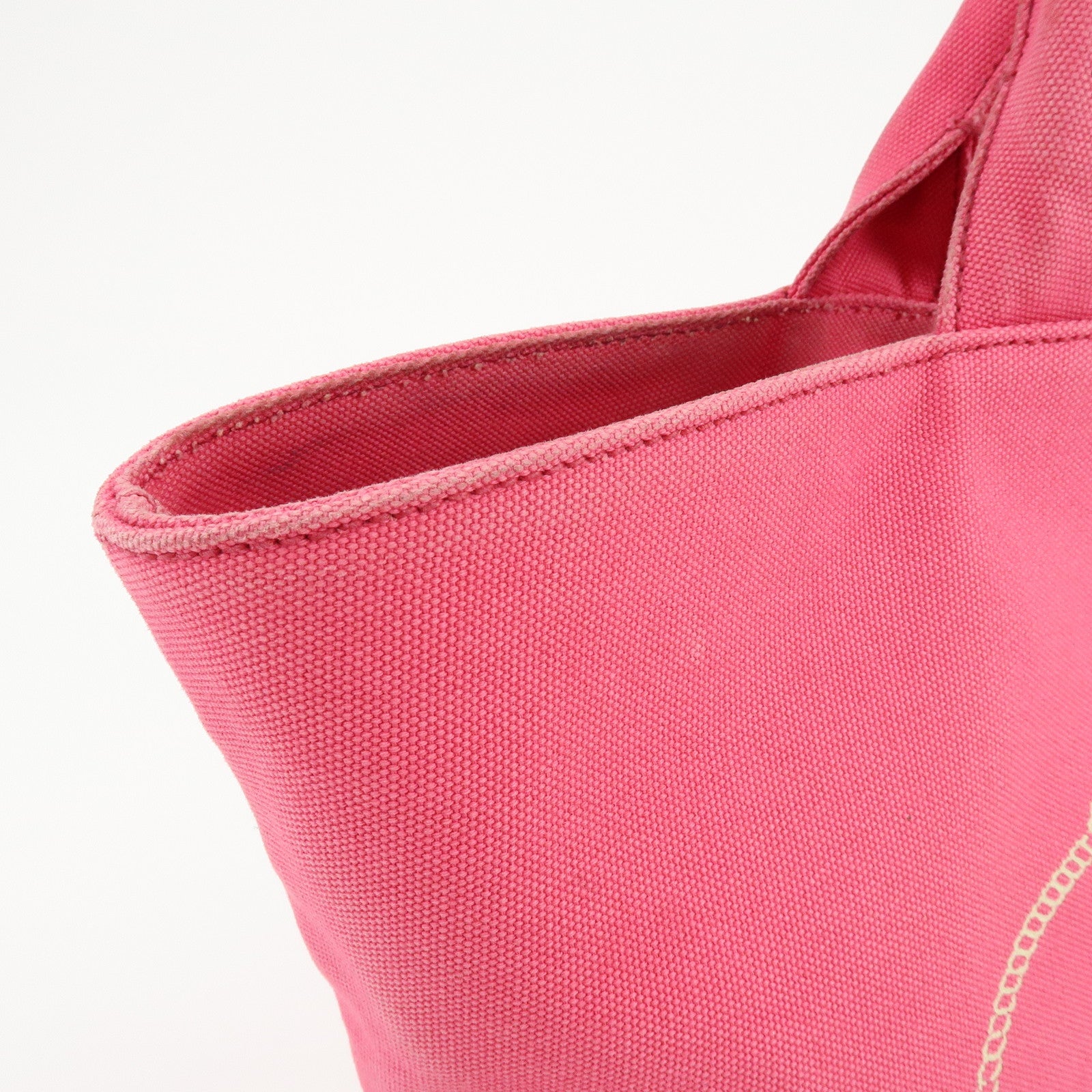 PRADA Canapa Triangle Logo Canvas 2Way Bag Hand Bag Pink 1BG163