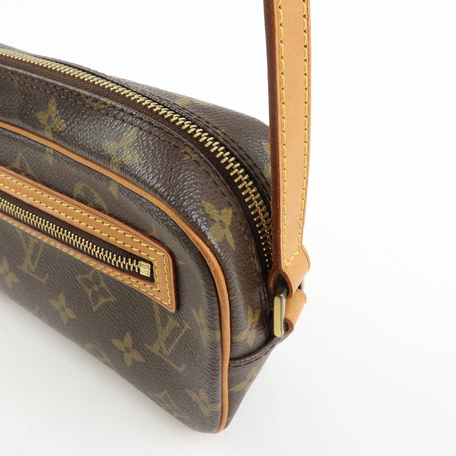 Louis Vuitton Monogram Pochette Cite Shoulder Bag Brown M51183