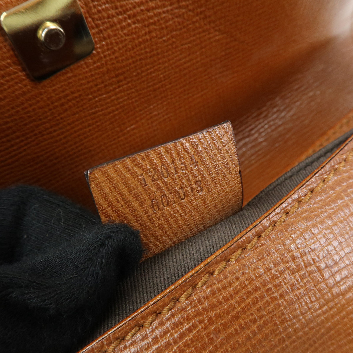 GUCCI Horsebit Leather Chain Shoulder Bag Hand Bag Brown 120134