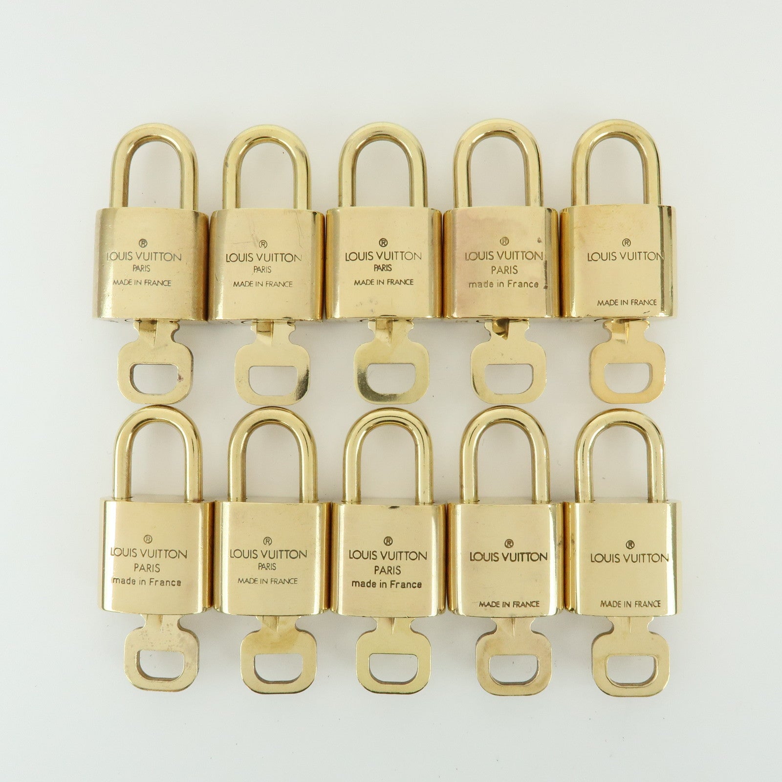 Louis Vuitton Set of 10 Lock & Key Cadena Key Lock